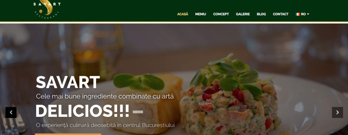 webdesign site restaurant bucuresti