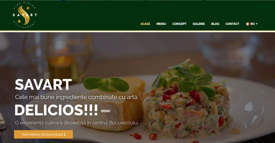 webdesign site restaurant bucuresti