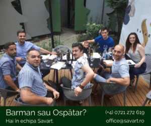 Echipa restaurantului Savart 2018
